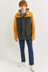 ����� �������� Parka bloque color repelente agua